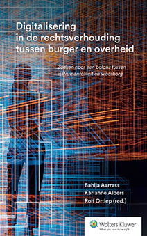 Boekomslag Digitalisering in de rechtsverhouding tussen burger en overheid