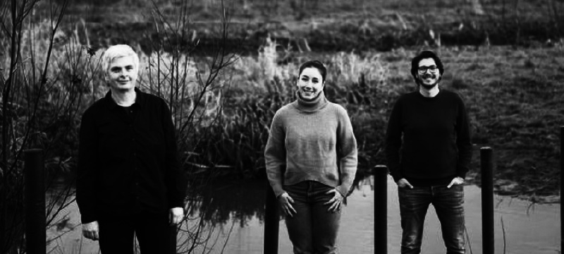 Groepsfoto met van links naar rechts: Angelique Lansu, Borjana Bogatinoska en Ruben Hage